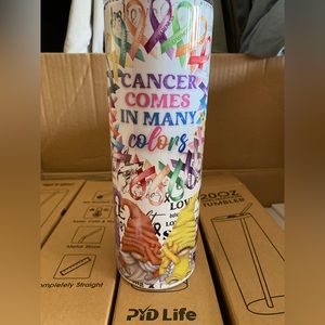 New 20oz Tumbler W/Lid And Reusable Straw